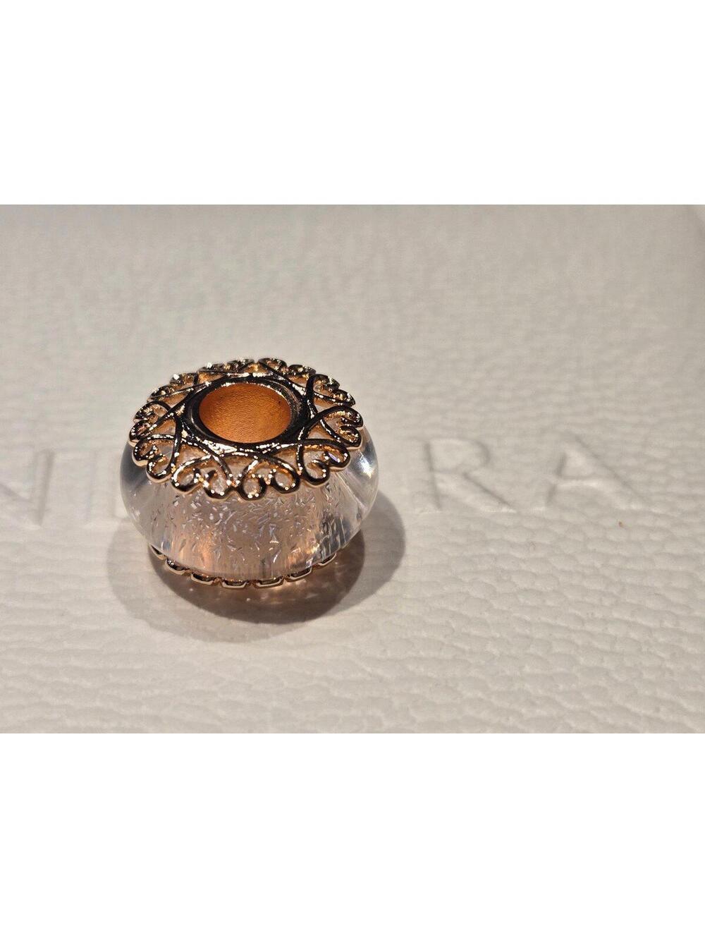Pandora charm s925 ale silver glass bead